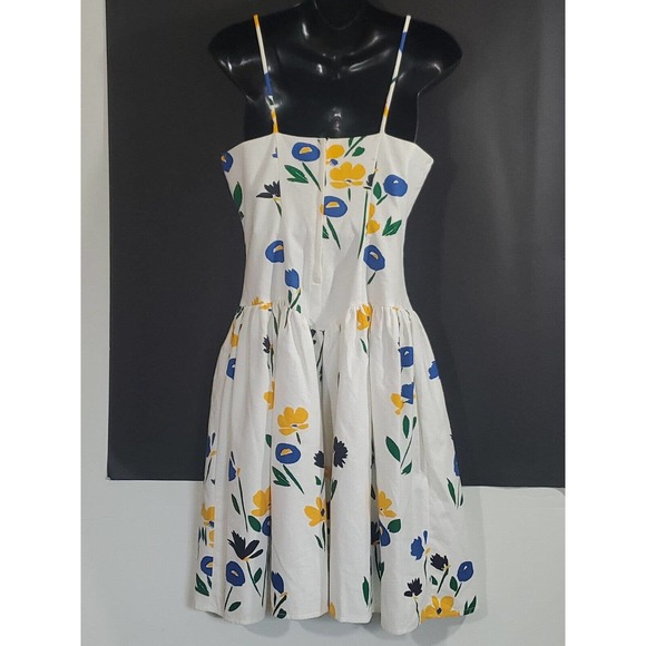 Vintage Elvira Vali Spaghetti Strap Textured Sz 16 Cottage Core Floral Sundress - Picture 10 of 12